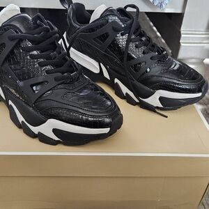 Michael Kors Black and White Sneakers